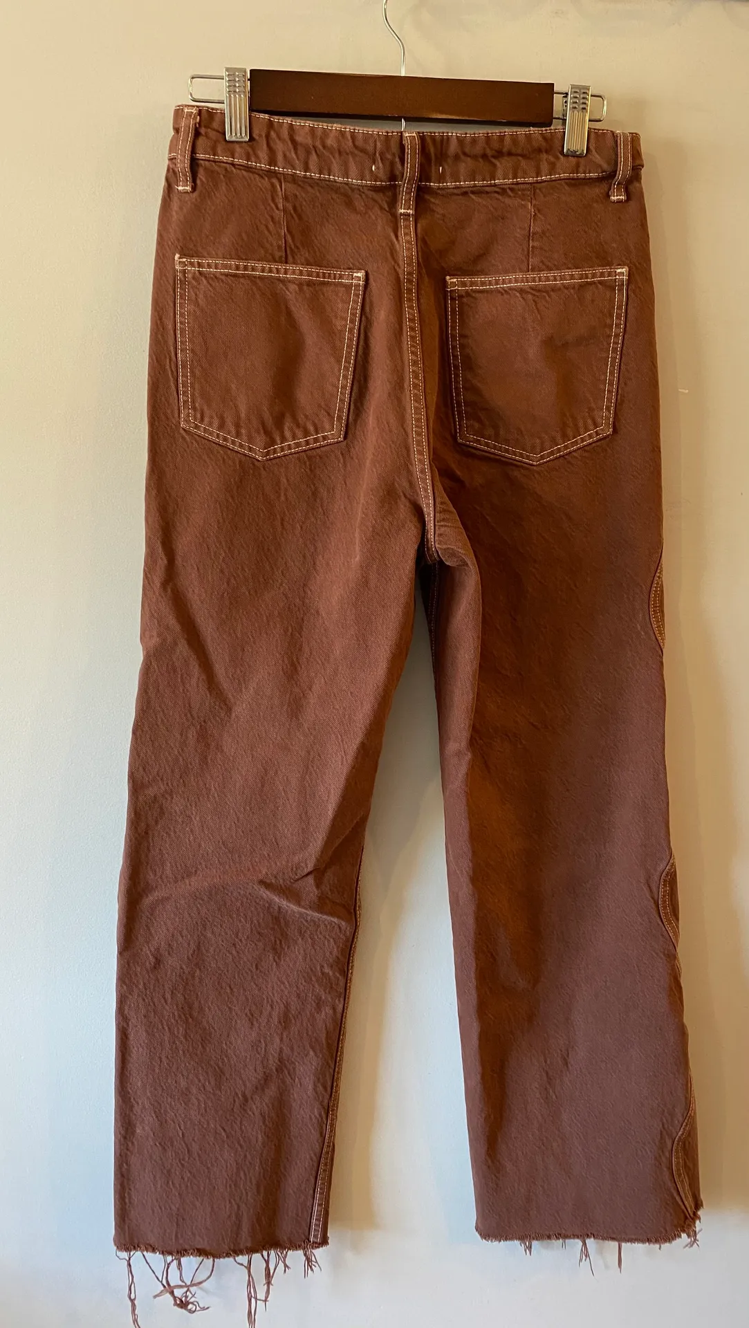 Brown Wide Leg Jeans - Image 4