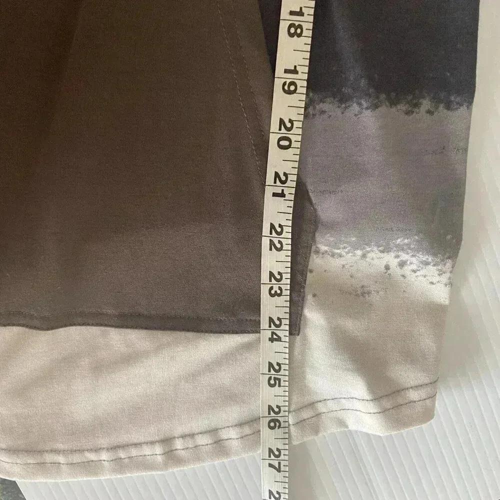 LuLaRoe Amber Hoodie Size Medium M Beautiful Striped Colorful Green Print Street - Image 9