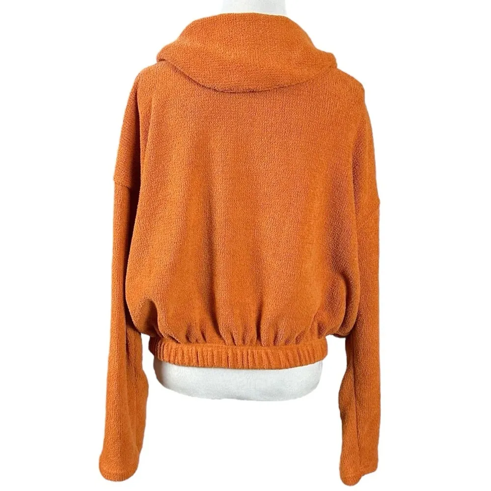 Free People Bino Pullover in Honey Eyed Orange Size Small 70s Terrycloth Beach - Image 10
