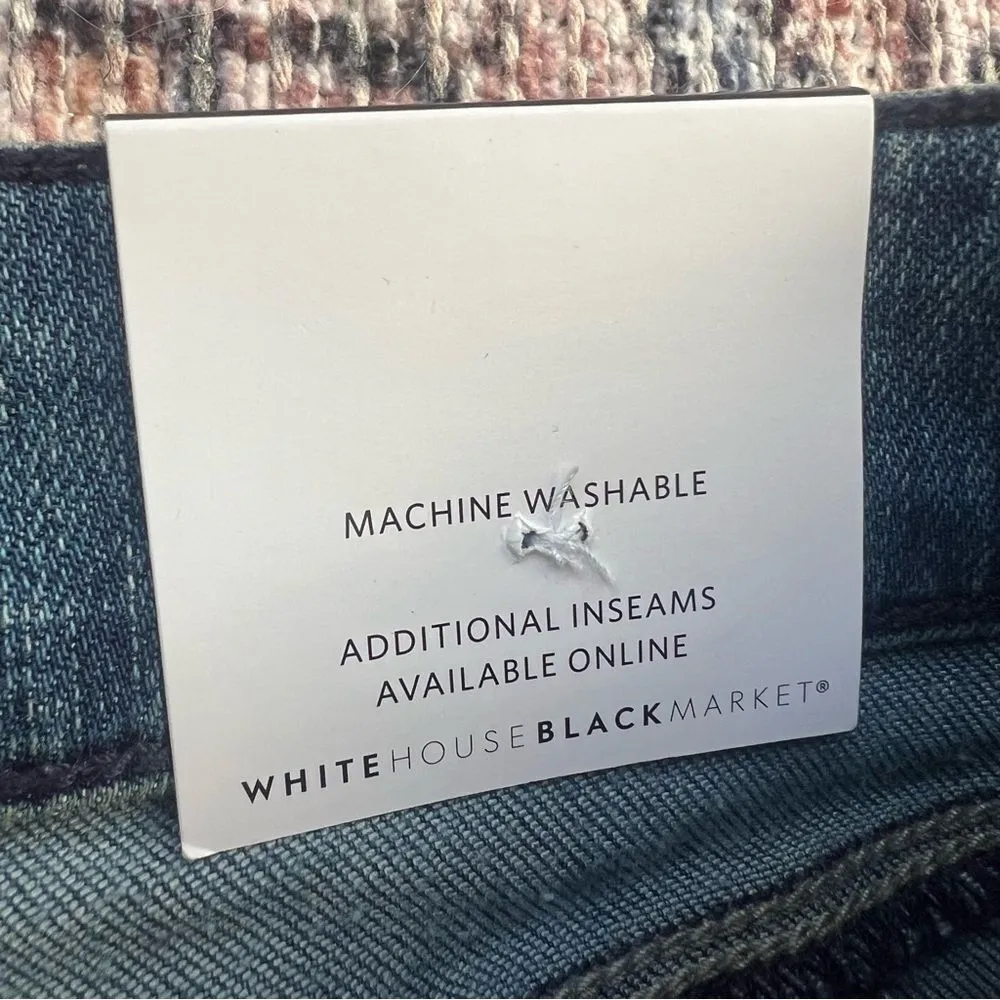 White House Black Market NWT Everyday Soft Mid-Rise Slim Jean Size 12 Petite - Image 10
