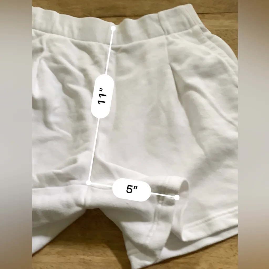 Aerie Women’s Sz S White‎ New Heights Trouser Fleece Shorts - Image 11
