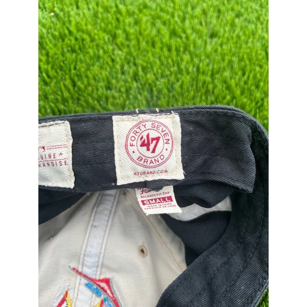 Miami Marlins 47 Brand Soft Unstructured Hat Cap MLB‎ Small - Image 9