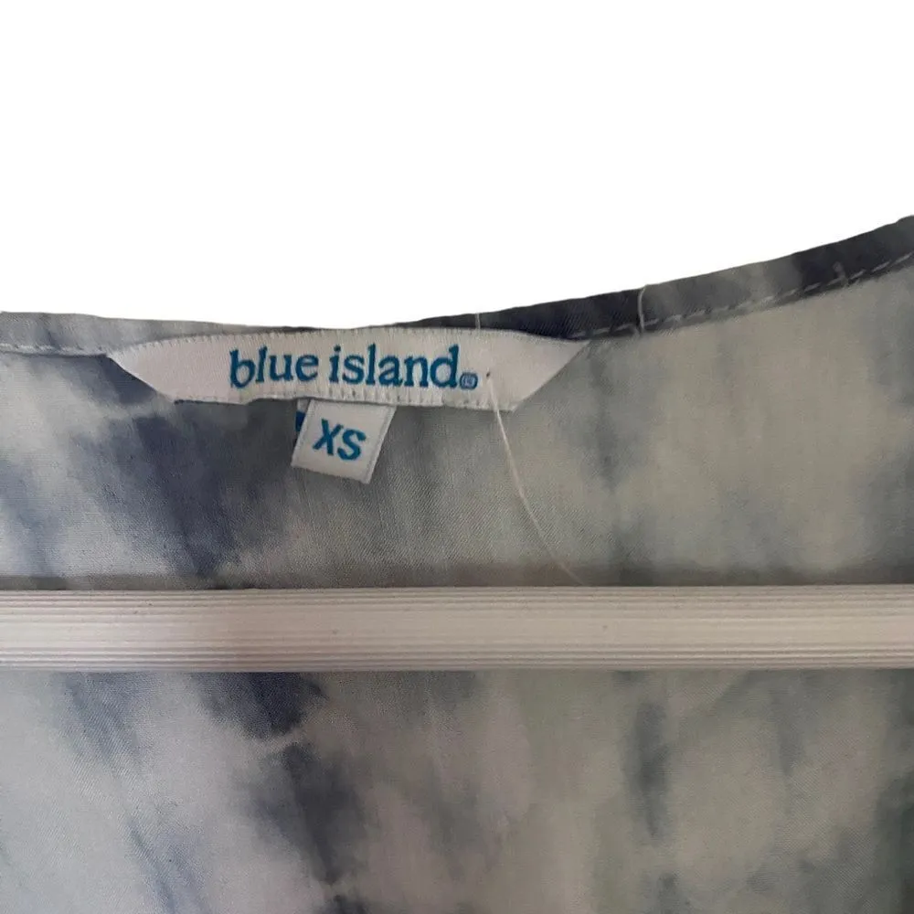 Blue Island XS wrap around bathing suit cover up drawstring waist - Image 6