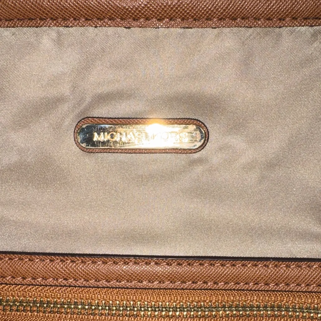 Michael Kors Tan and Brown Tote Bag- Excellent Condition - Image 2