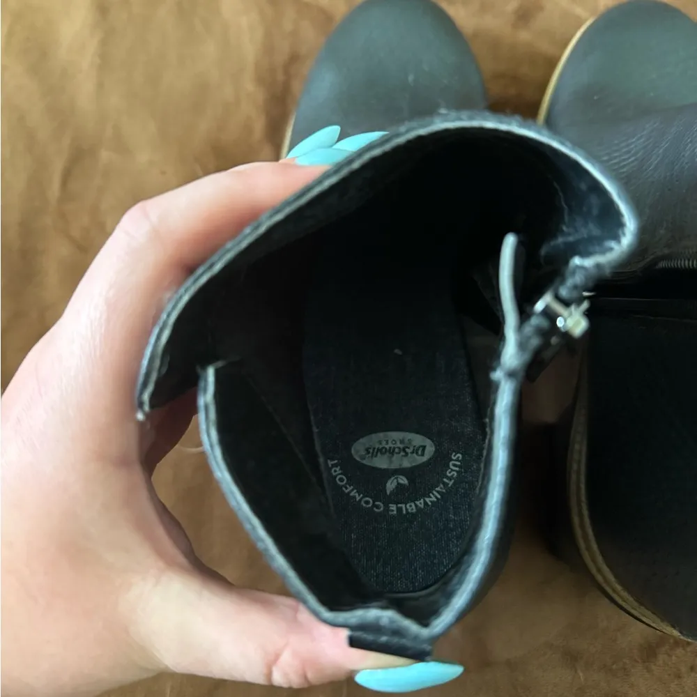 Leather heeled booties Black Size 8.5 - Image 3