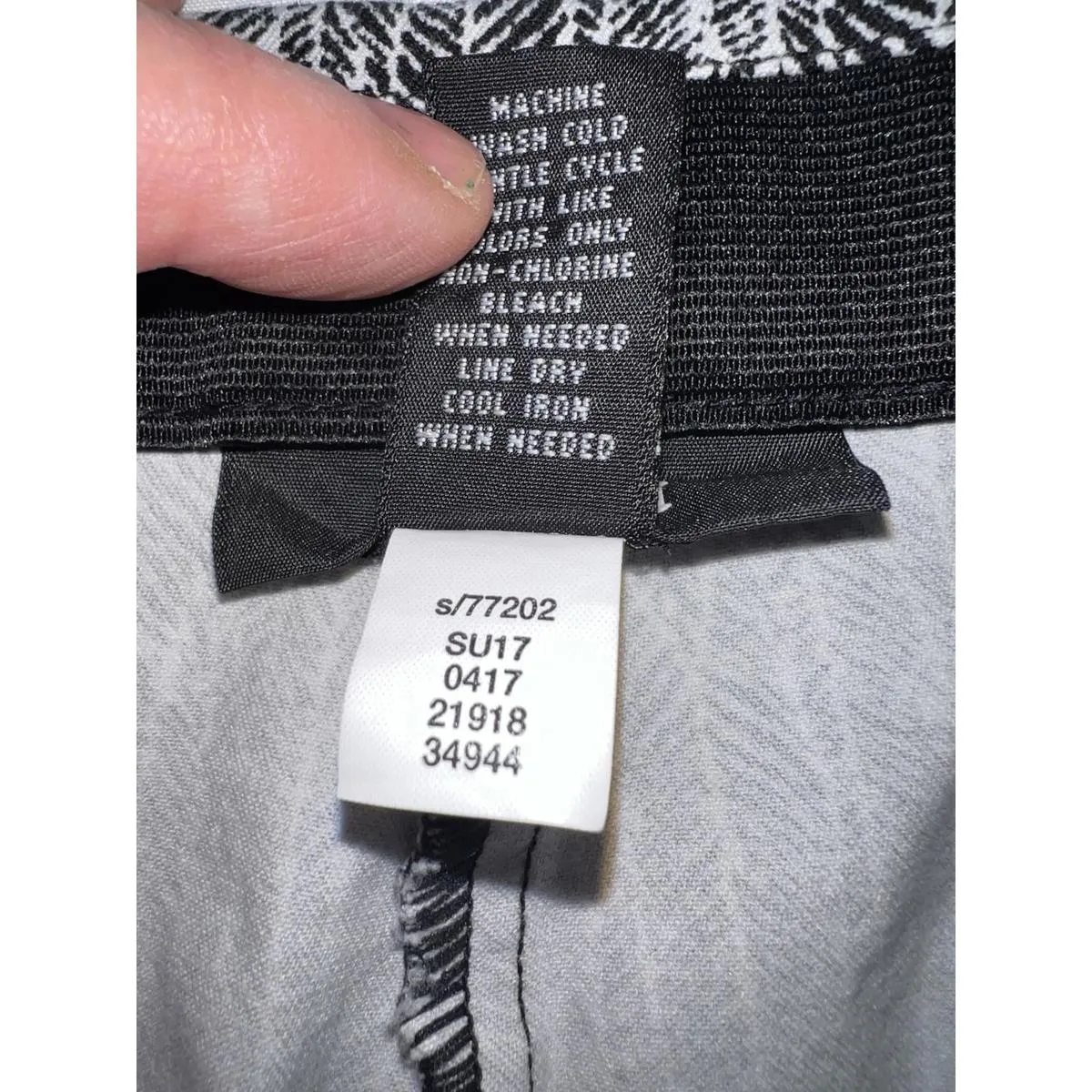 Alfani Black White Pull-On Tummy Control Ankle Pants Women's Size 8 Stretch - Image 13