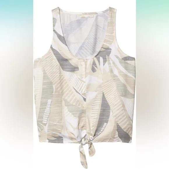 Prana McKenzie front tie tank top sz m - Image 2