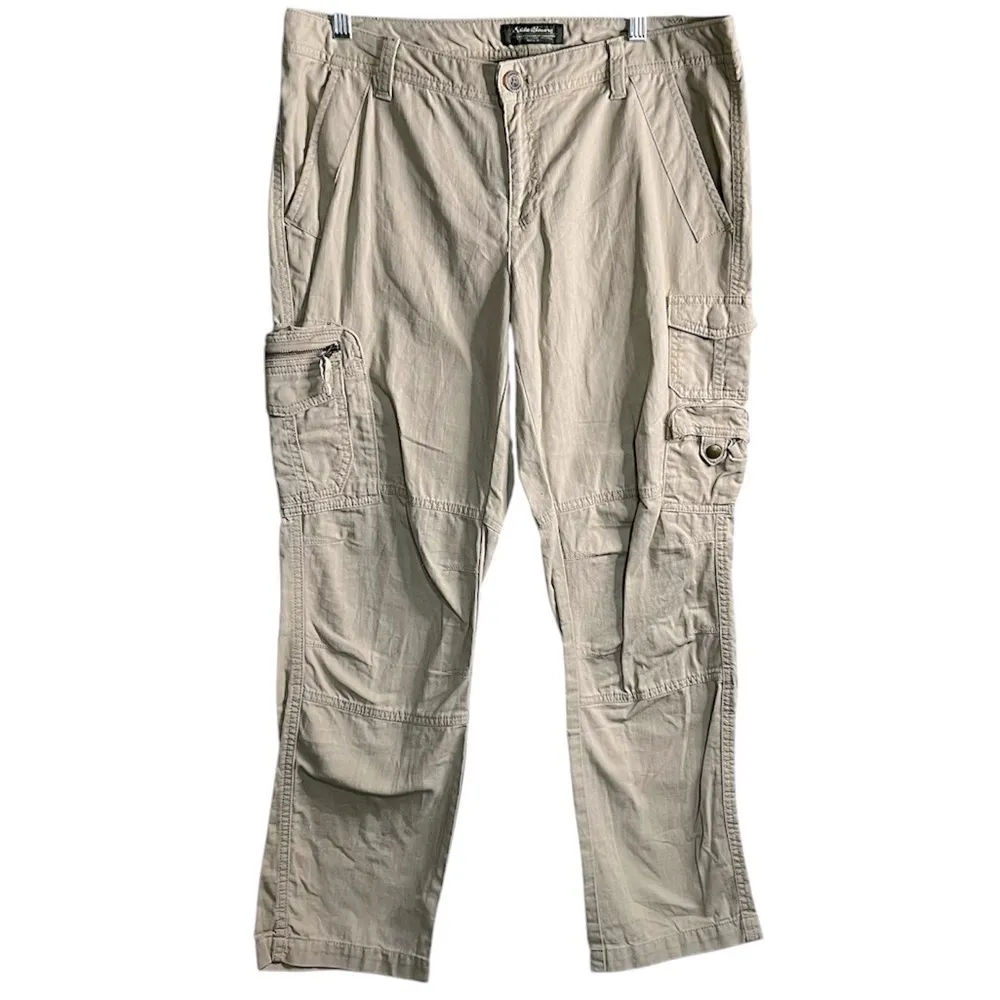 Eddie Bauer Tan Cargo Rip Stop Outdoor Pants - Image 2
