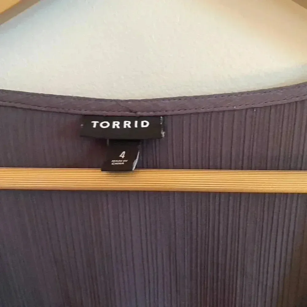 Faux Wrap Blouse with Belt - Image 6