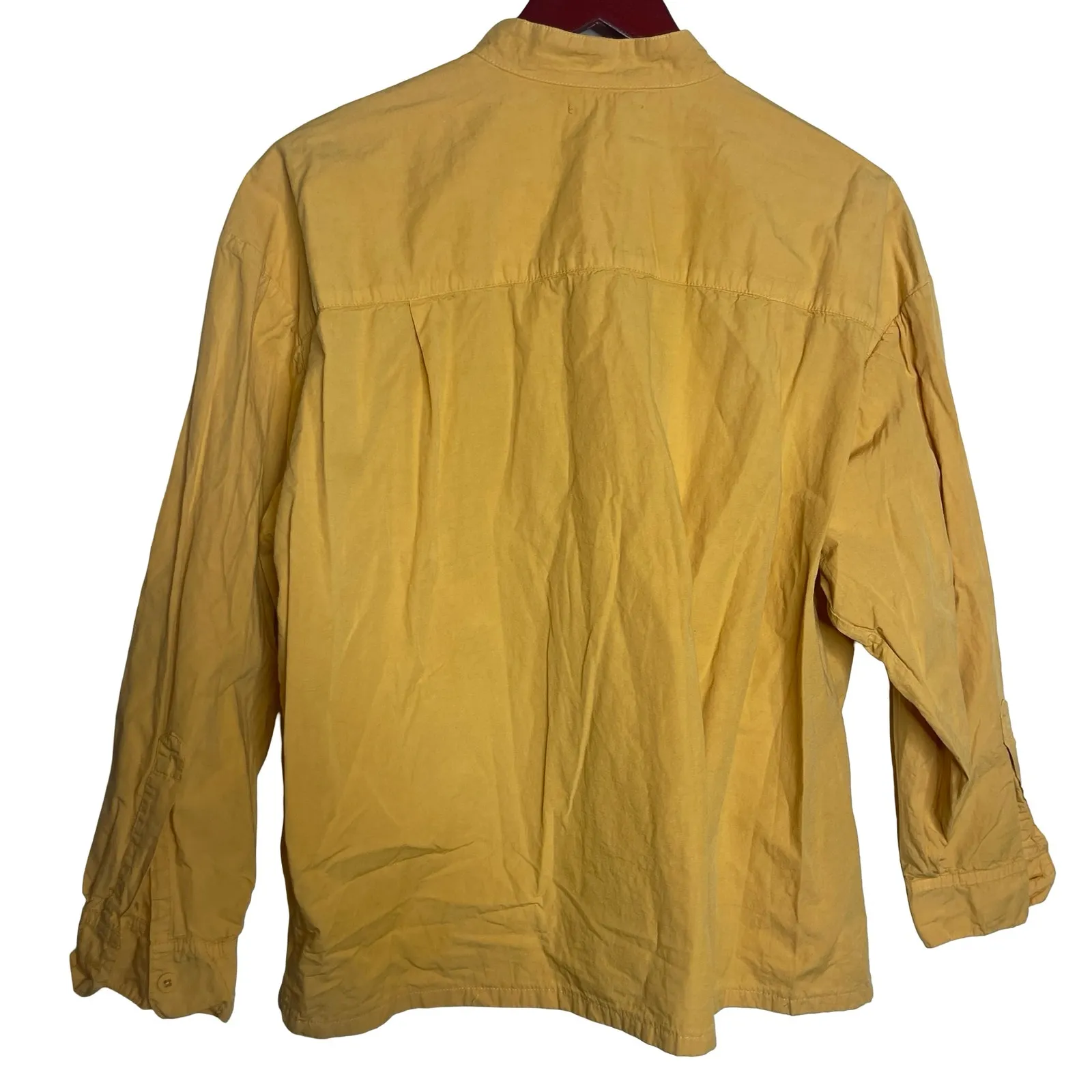 Jesse Kamm Okuda Shirt in Caribbean gold yellow sz XS S - Image 2