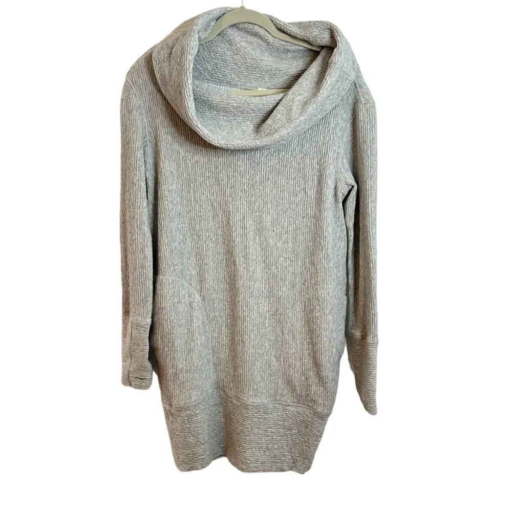 LULULEMON Along the Way Sweater Dress Gray XS 0/2 - Image 2