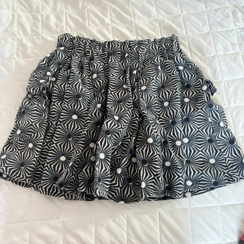 Free People Womens Size XS So Much Sun Celestial Skirt Pockets Black Cotton - Image 6