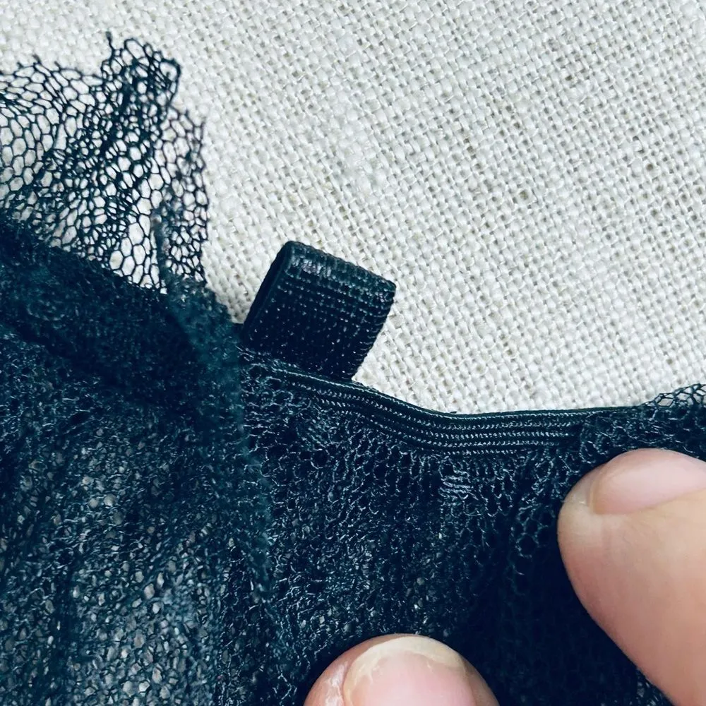 NEW Windsor Sheer Black Lace Bodysuit size Medium - Image 13