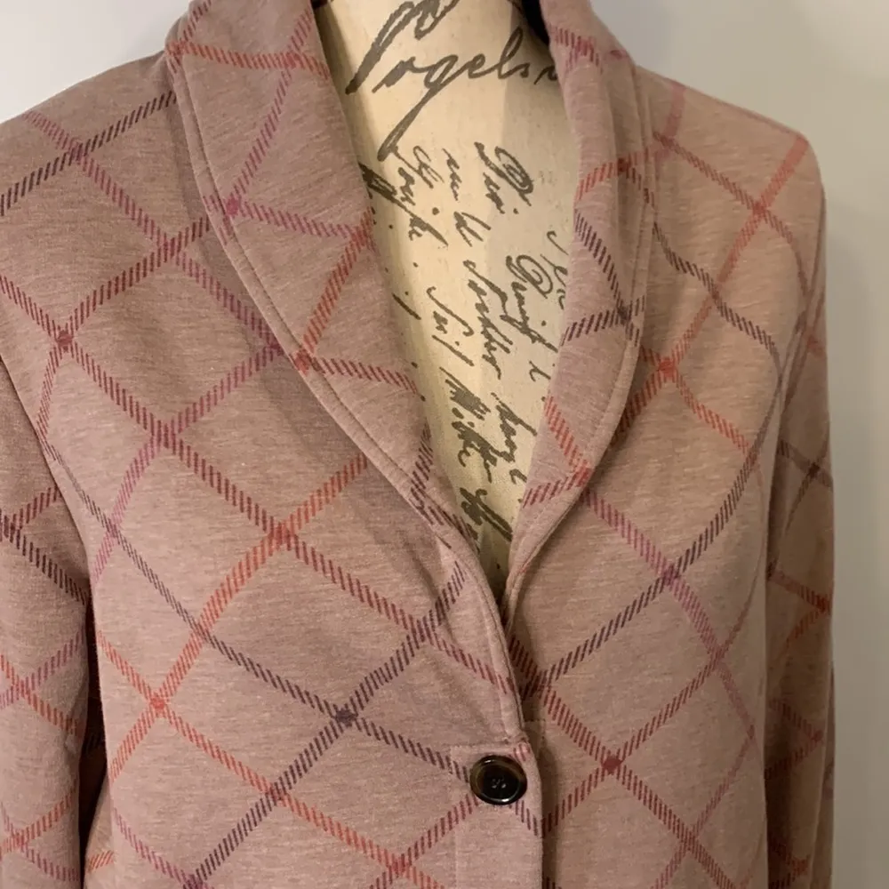 Cuddl Duds Comfortwear shawl collar button front fleece lined cardigan M - Image 3