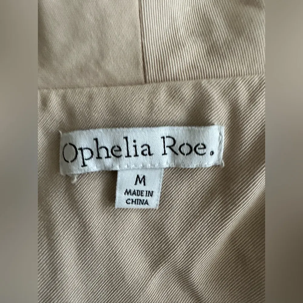 Ophelia Roe Belted Open Front Jacket Size Medium Lightweight Long Sleeve - Image 4