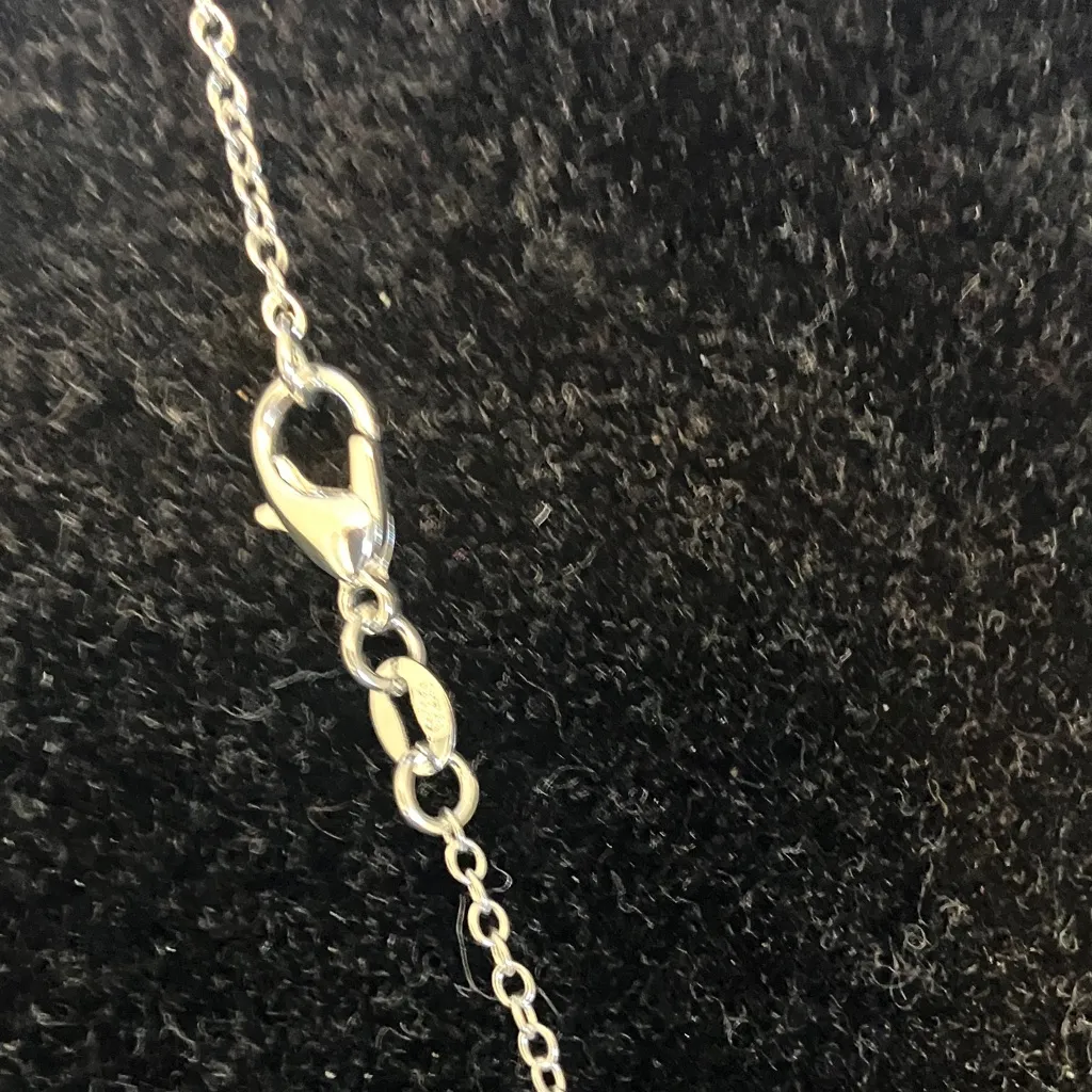 Sterling Silver Concho Pendant Necklace - Image 3