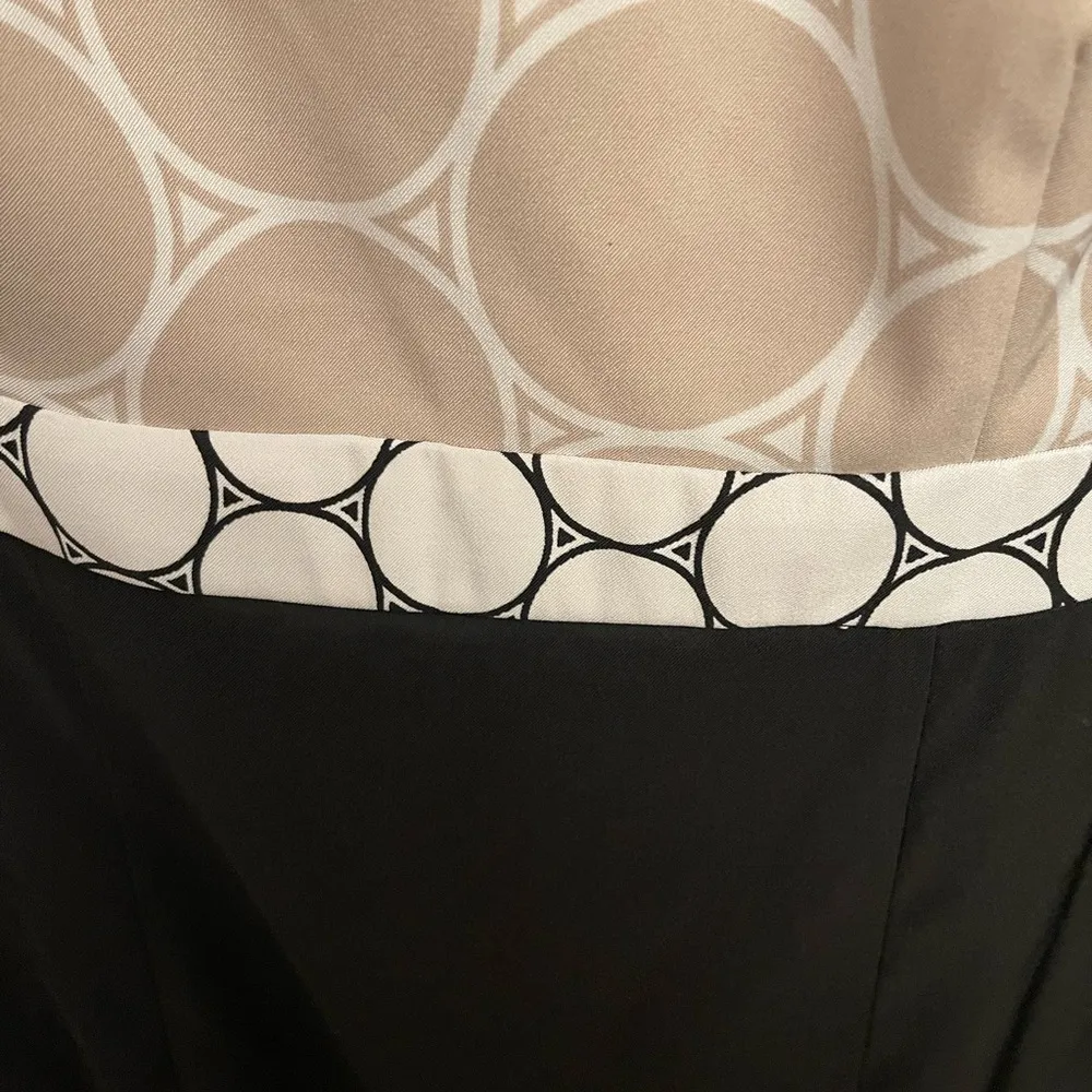 ABG Polka Dot Color/Pattern Block Midi Dress Size 14 - Image 5