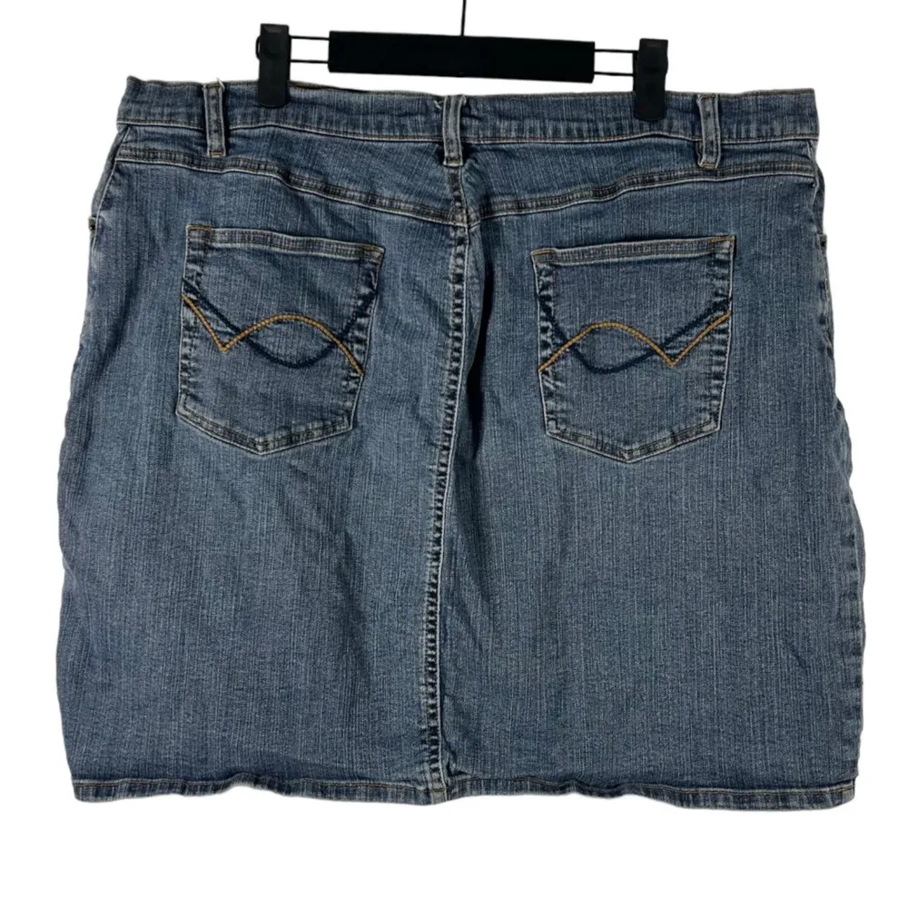 Venezia Vintage Knee Length Denim Jean Skirt Size 20 Blue - Image 3