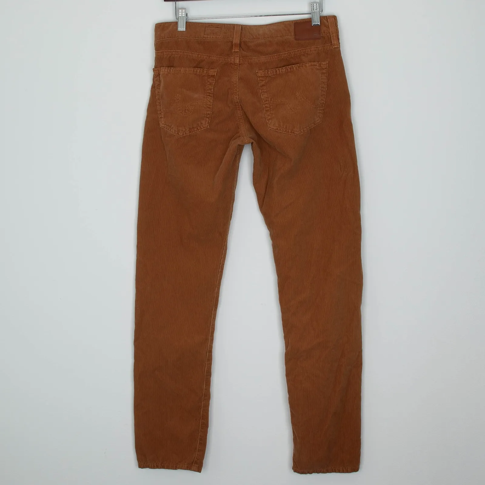 AG Adriano Goldschmied Womens The Nolan Relaxed Slim Corduroy Pants 27R Tan - Image 7