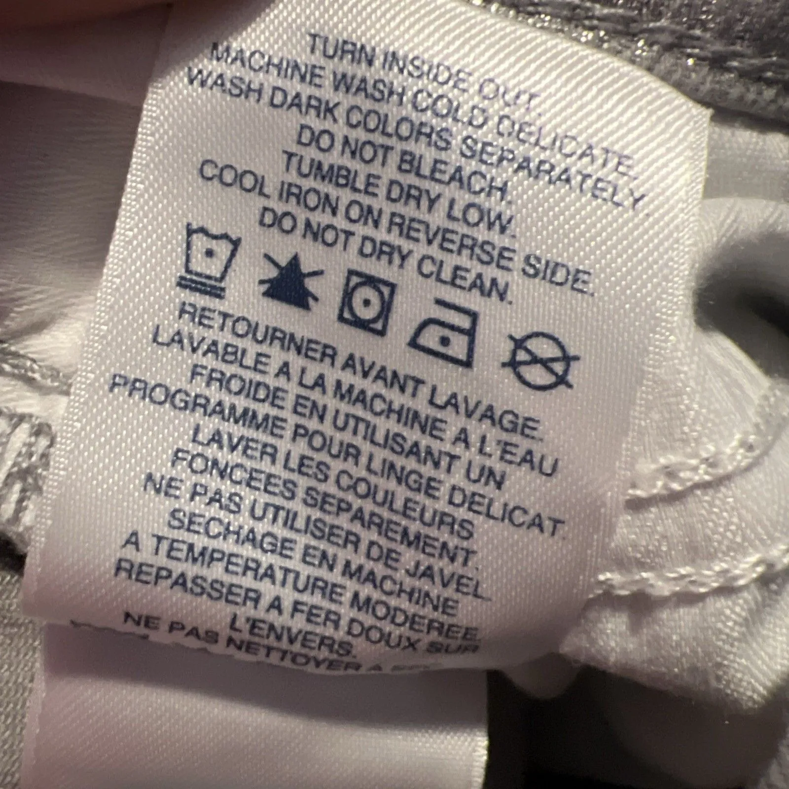 Land’s End Women’s Jeans Pants 22W Shimmer High Rise Slim Ankle Metallic - Image 7