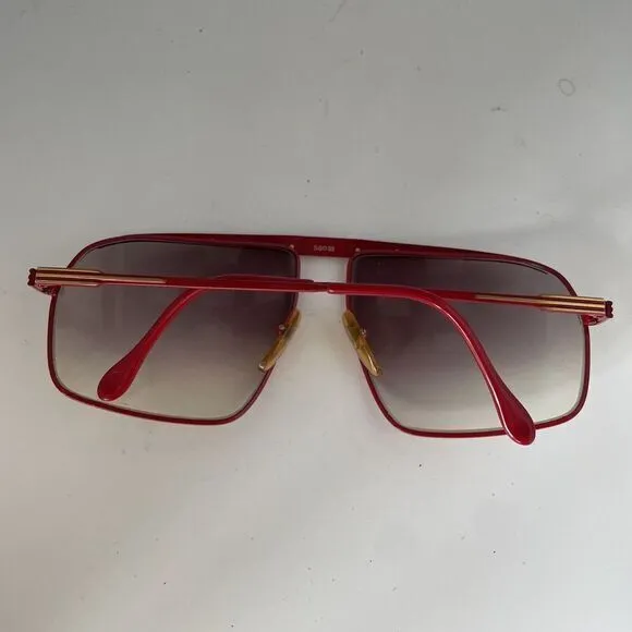 Tura Aviator Mod 1003 Sunglasses‎ Frame Red Gold 143 mm Vintage 58 18 - Image 8