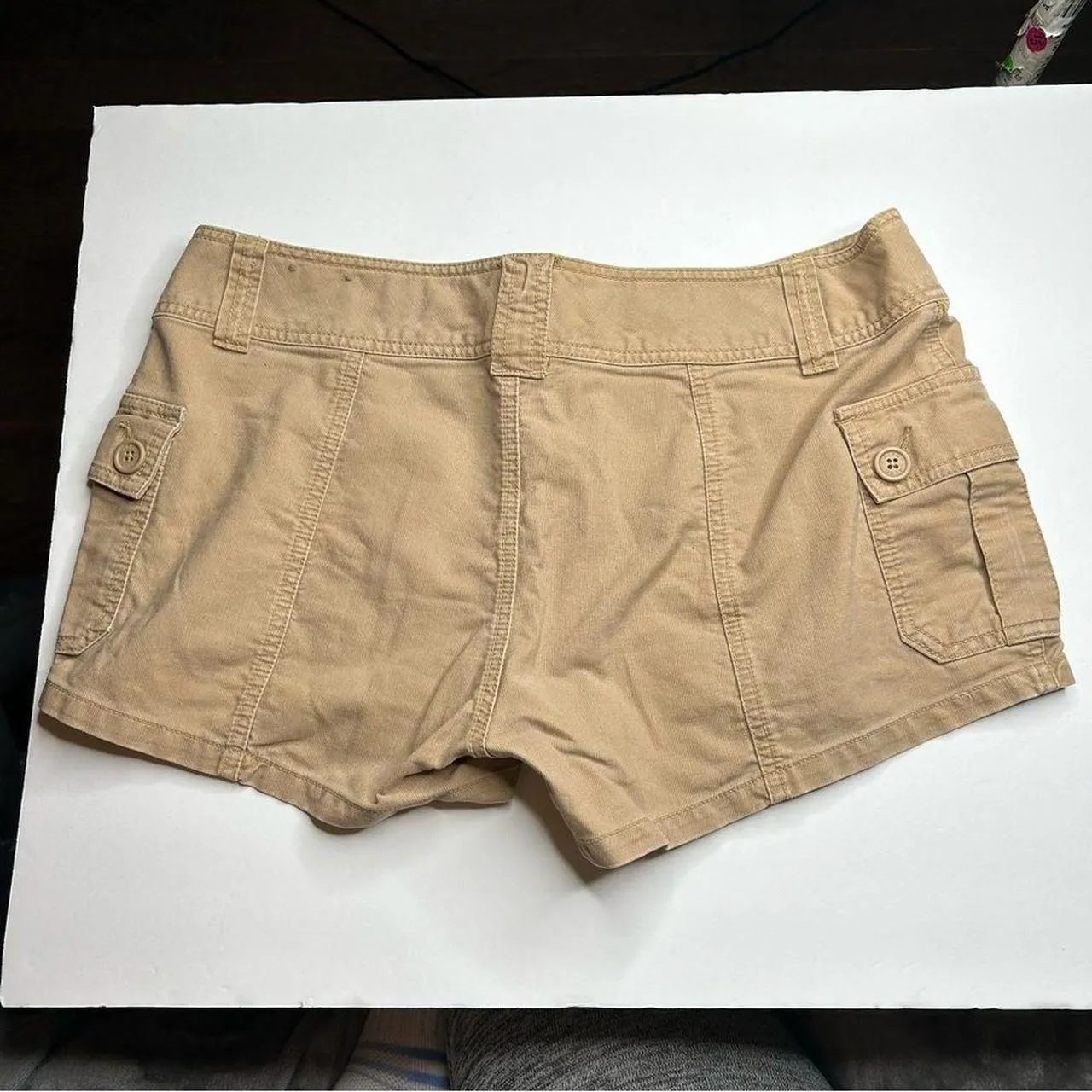 Vintage 2000s Y2K Aeropostale Tan Cargo Shorts Relaxed Fit 9/10 - Image 7