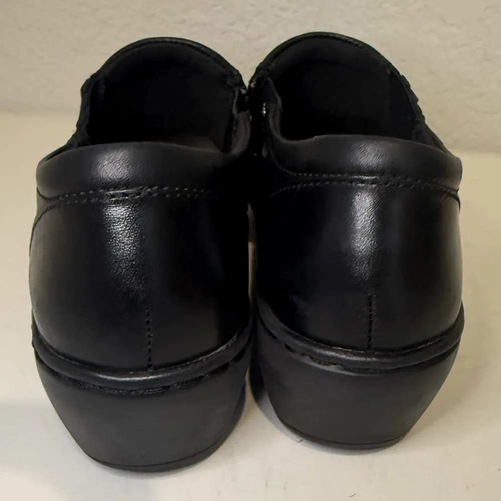 Clarks Channing Essa Clogs Slip On Black Leather Size 6.5 - Image 7