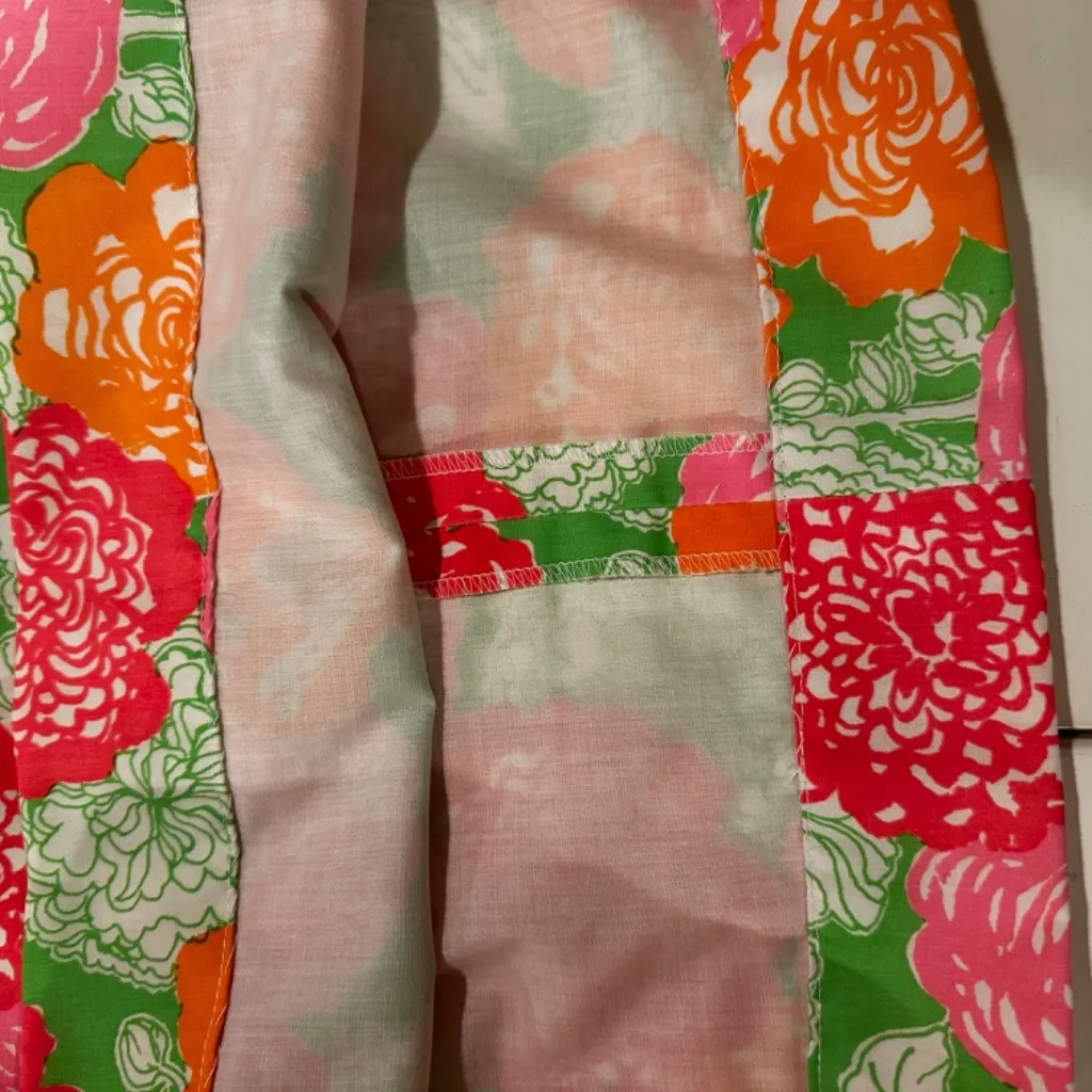 Lilly Pulitzer THE LILLY White Label Vintage Cotton Floral Flower Mini Skirt 12 - Image 8