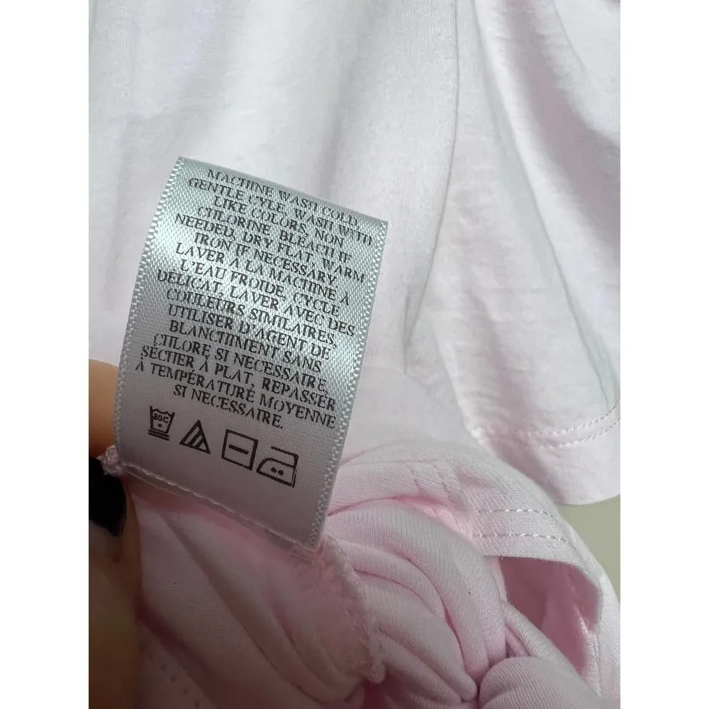 A.L.C. Pink Milo Puff Sleeve Tie T-Shirt Sz. XS - Image 6