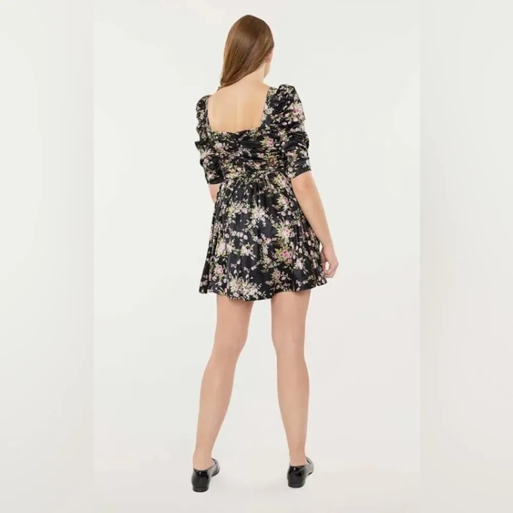 Likely Dresses Nwt Likely Brandie Mini Dress Black With Floral Print size 4 -b14 - Image 3