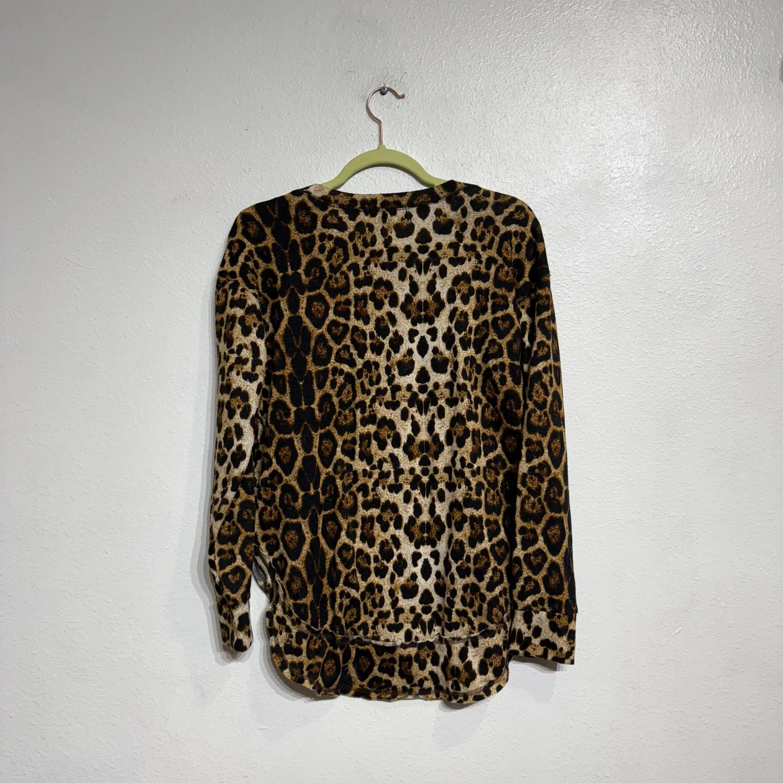 Altar'd State Tan Leopard Print Top Sz S - Image 6