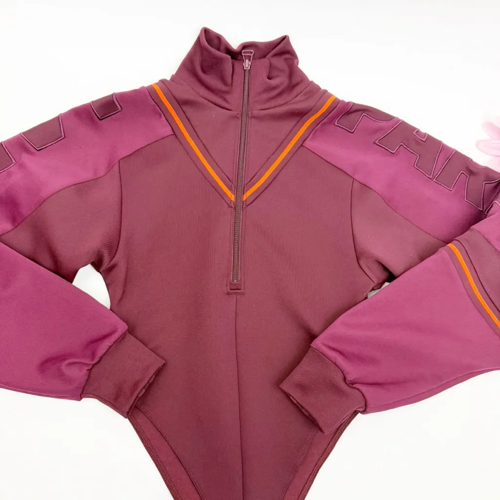 Adidas X Ivy Park TT Bodysuit Maroon Amazon Red Solar Orange Beyoncé - Image 7