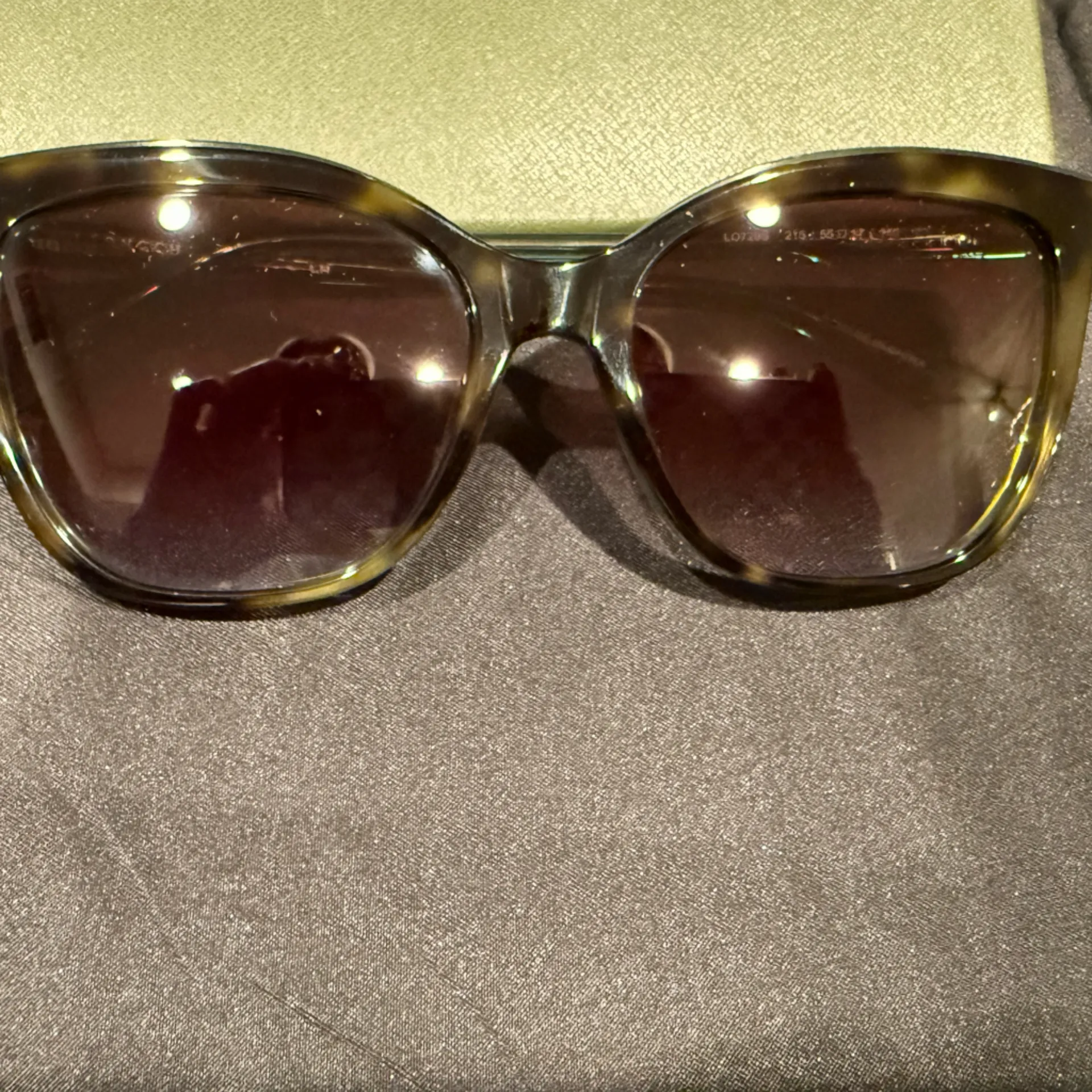 Longchamp Women's Sunglasses Green Acetate Cat Eye - Image 14