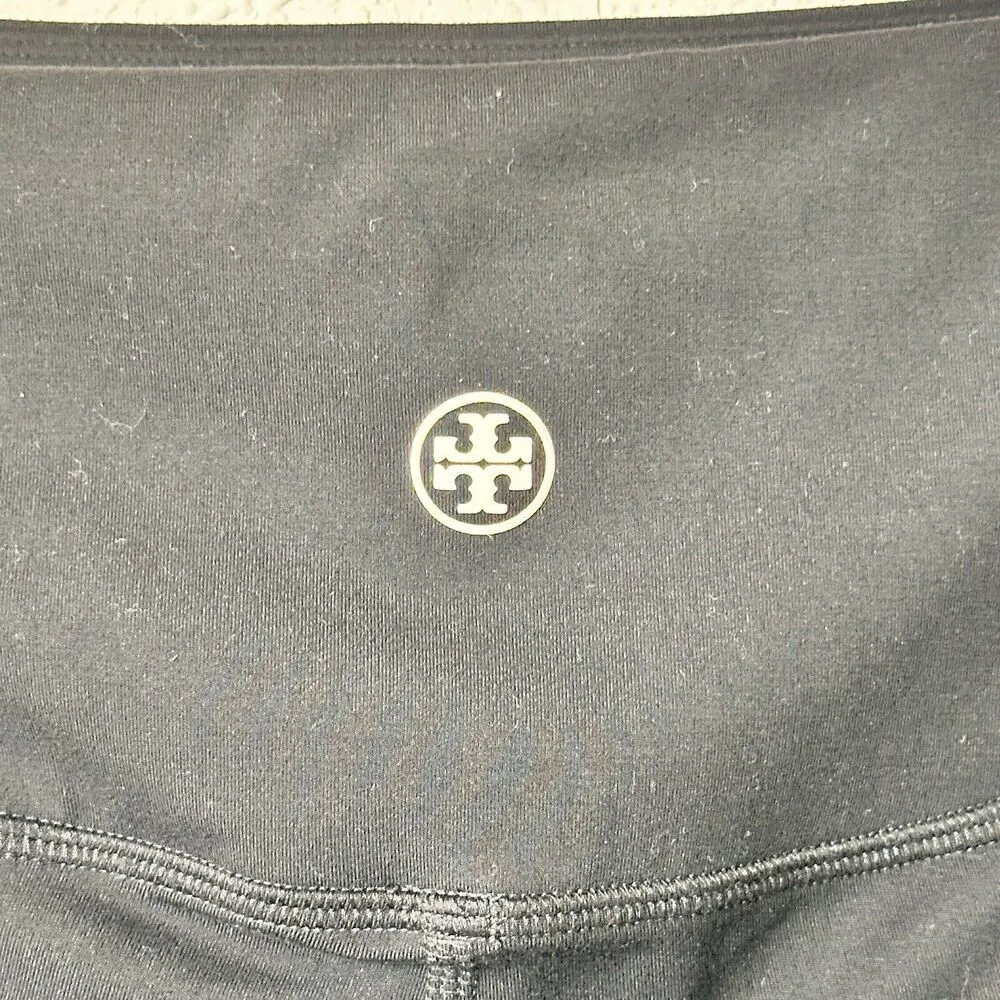 Tory Burch Sport Leggings Women’s XS Black Chevron Yoga - Image 6