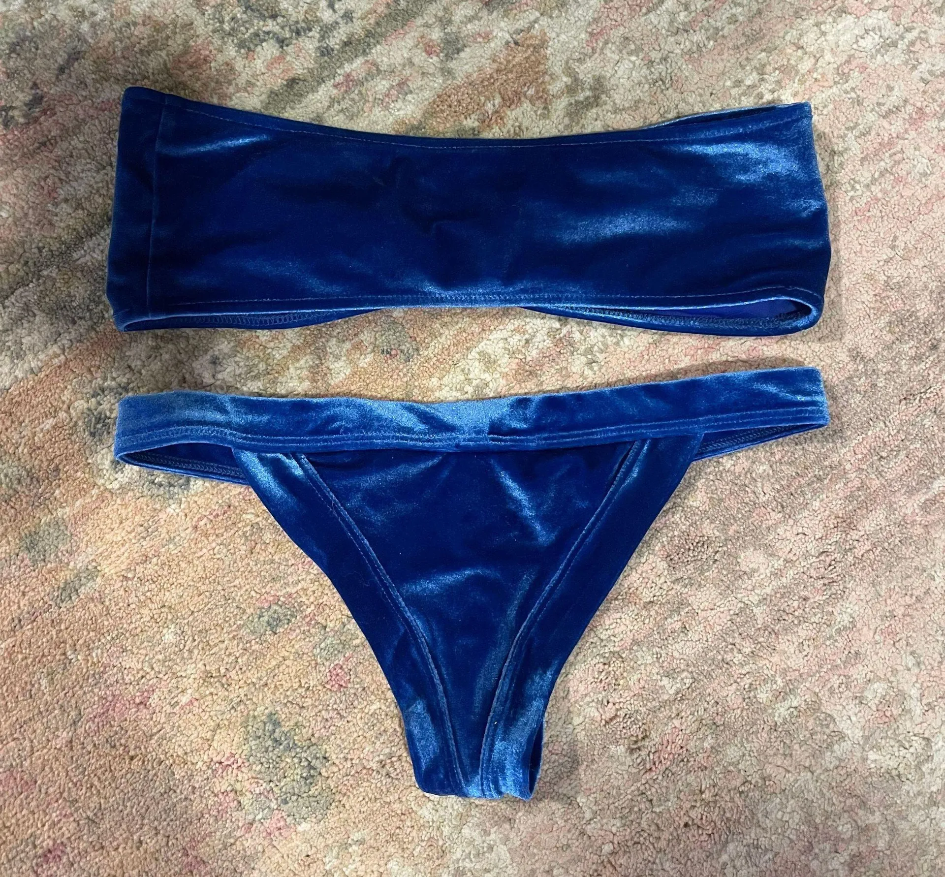 Frankie’s Bikinis Blue Velvet Bikini - Image 6