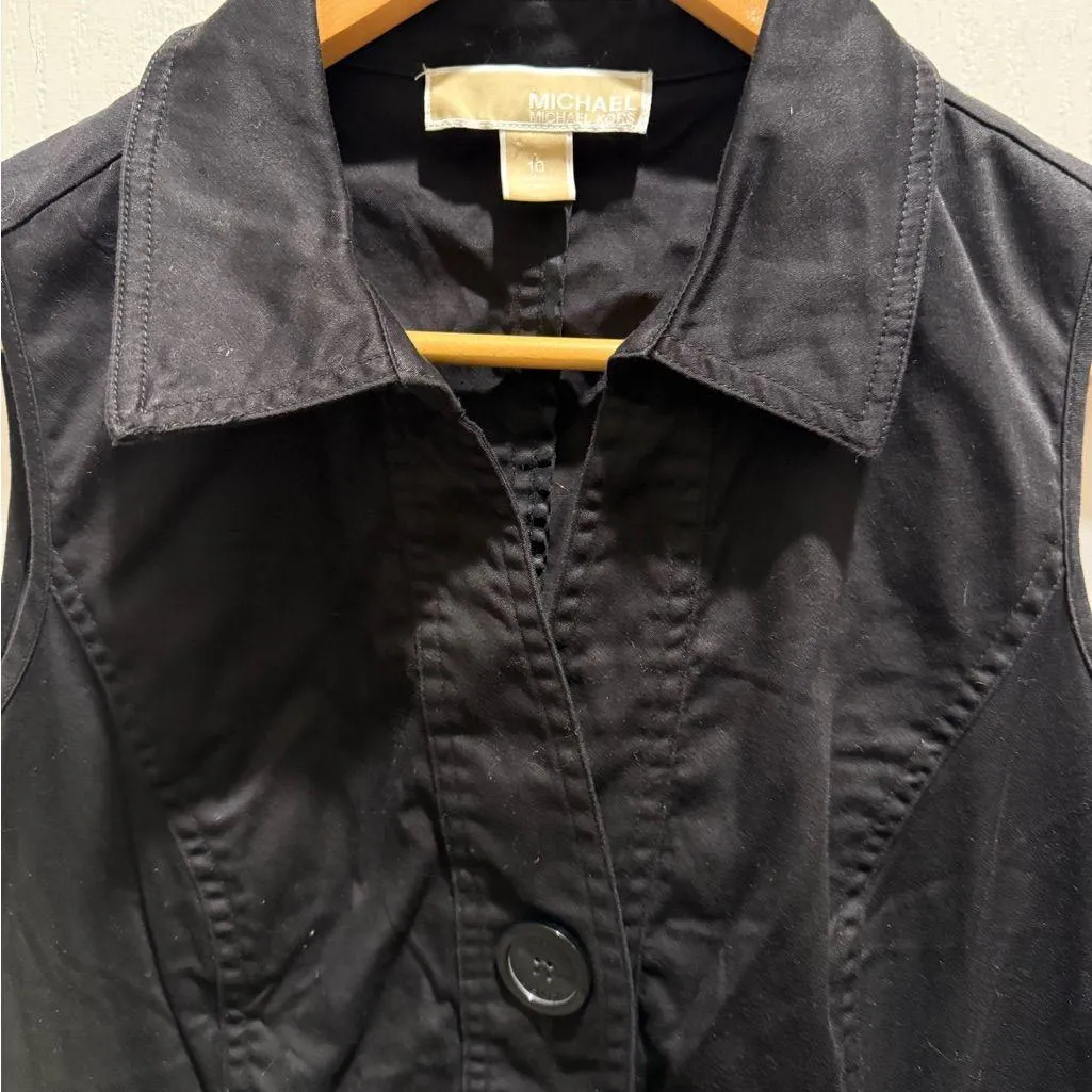 Michael Kors Sleeveless Cargo Dress in Black size 10 - Image 2