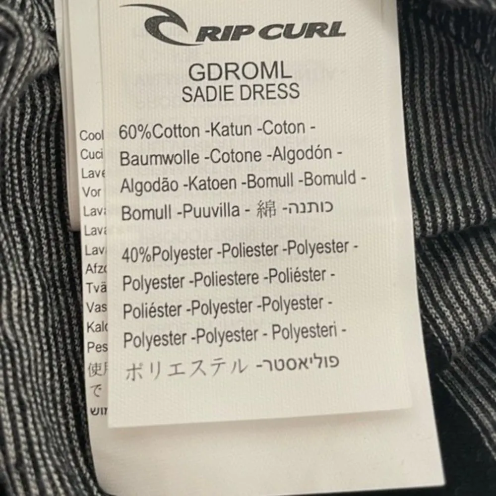 Ripcurl Islander Surf & Sport Sadie Chevron Maxi Dress Black White Size Medium - Image 6