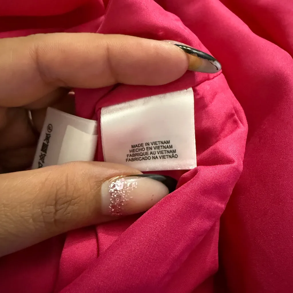 Jones Studio Pink Pleated Sheath Midi Dress Size 12 - Image 10