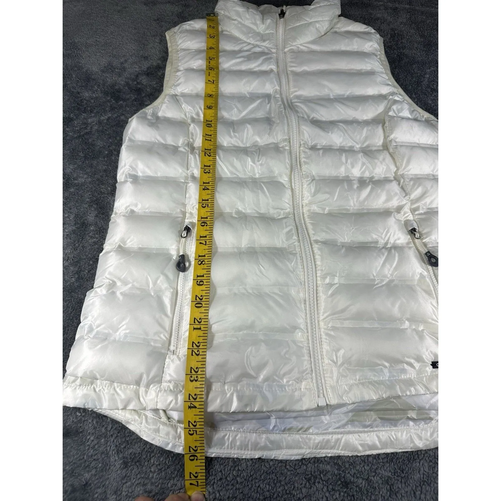 Gerry Puffer Vest Womens S White Puffy Quilted Jacket Size M Size M - Image 6