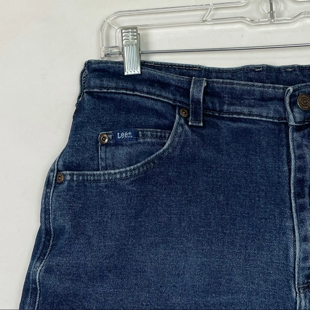 LEE Vintage High Waist Rise Cutoff Mom Shorts w30 - Image 4