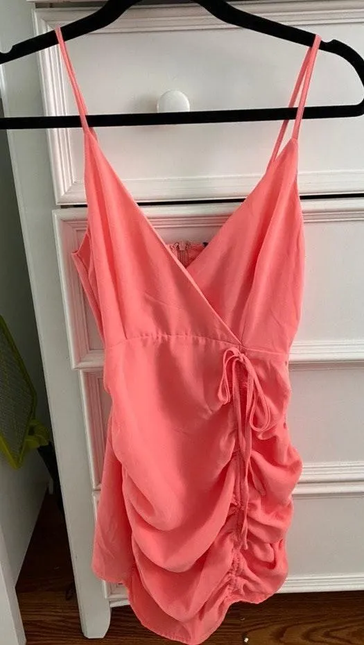 karly drawstring mini dress revolve - Image 4