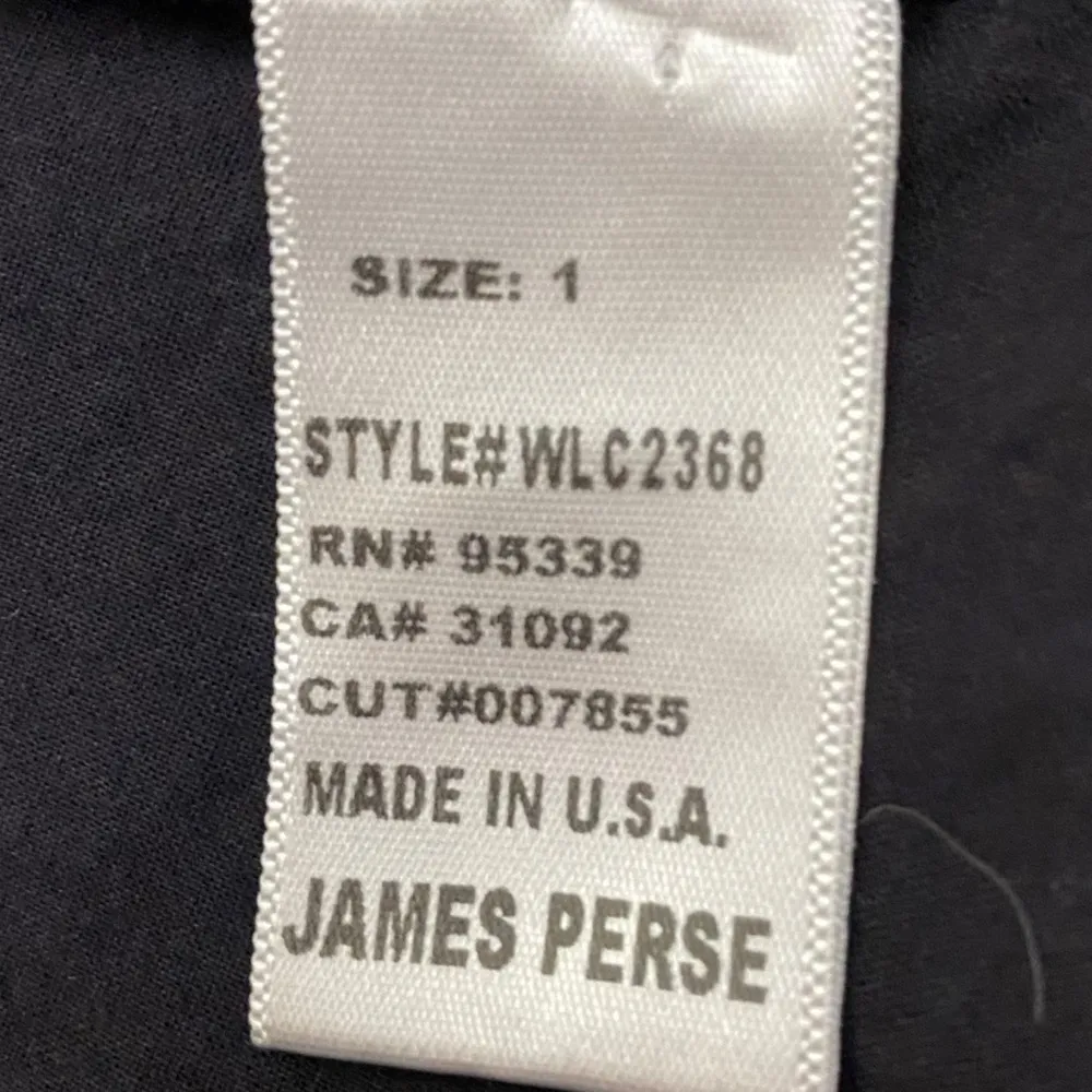 James Perse Slub Open Drape Cardigan Shirt in Black Minimalist Size Small Flowy - Image 9