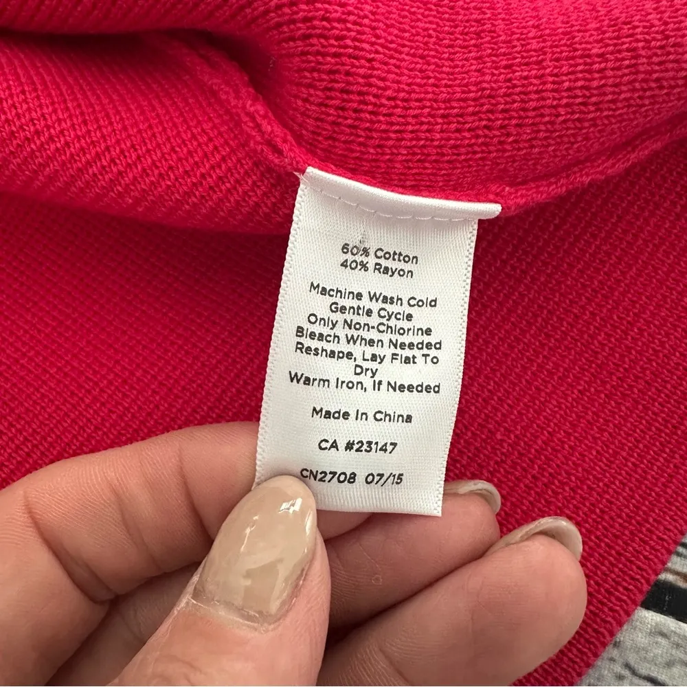 Talbots Hot Pink Knit Blazer - Image 7