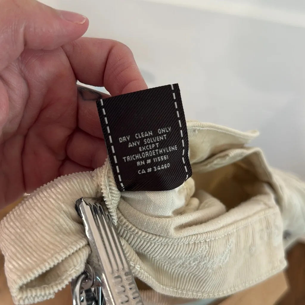 7 for‎ All Mankind Cream Flare Corduroy Pants - 29 - Image 6