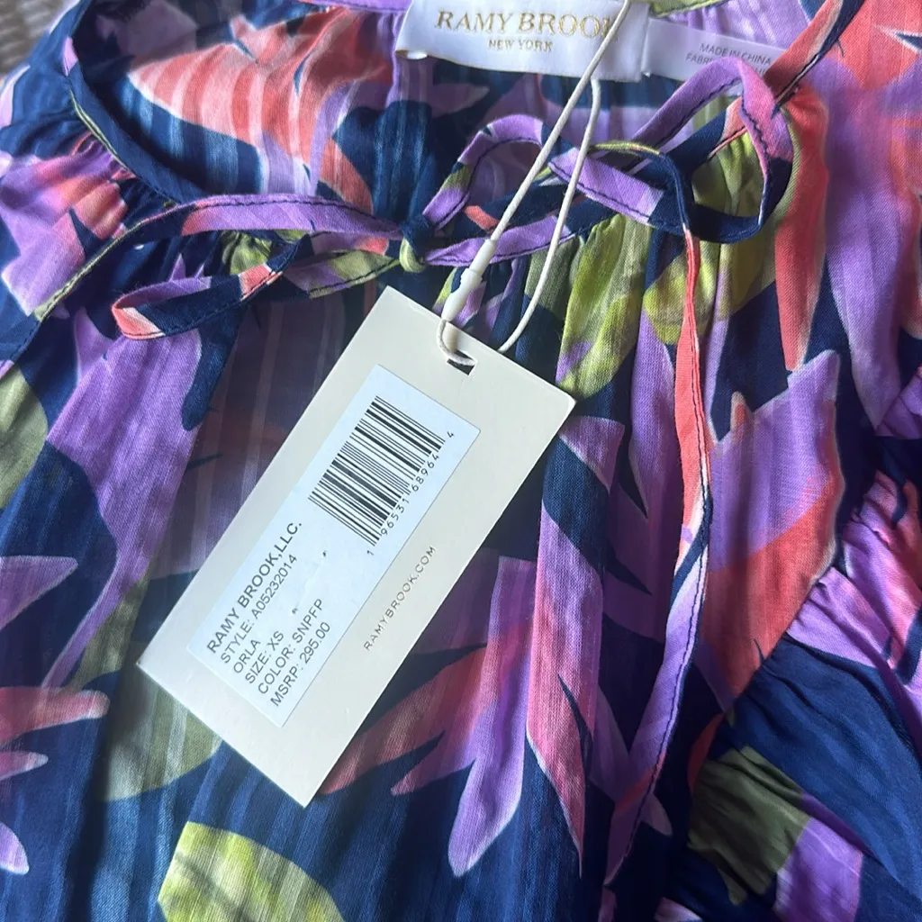 Ramy Brook  Orla Split Neck Top - Image 4