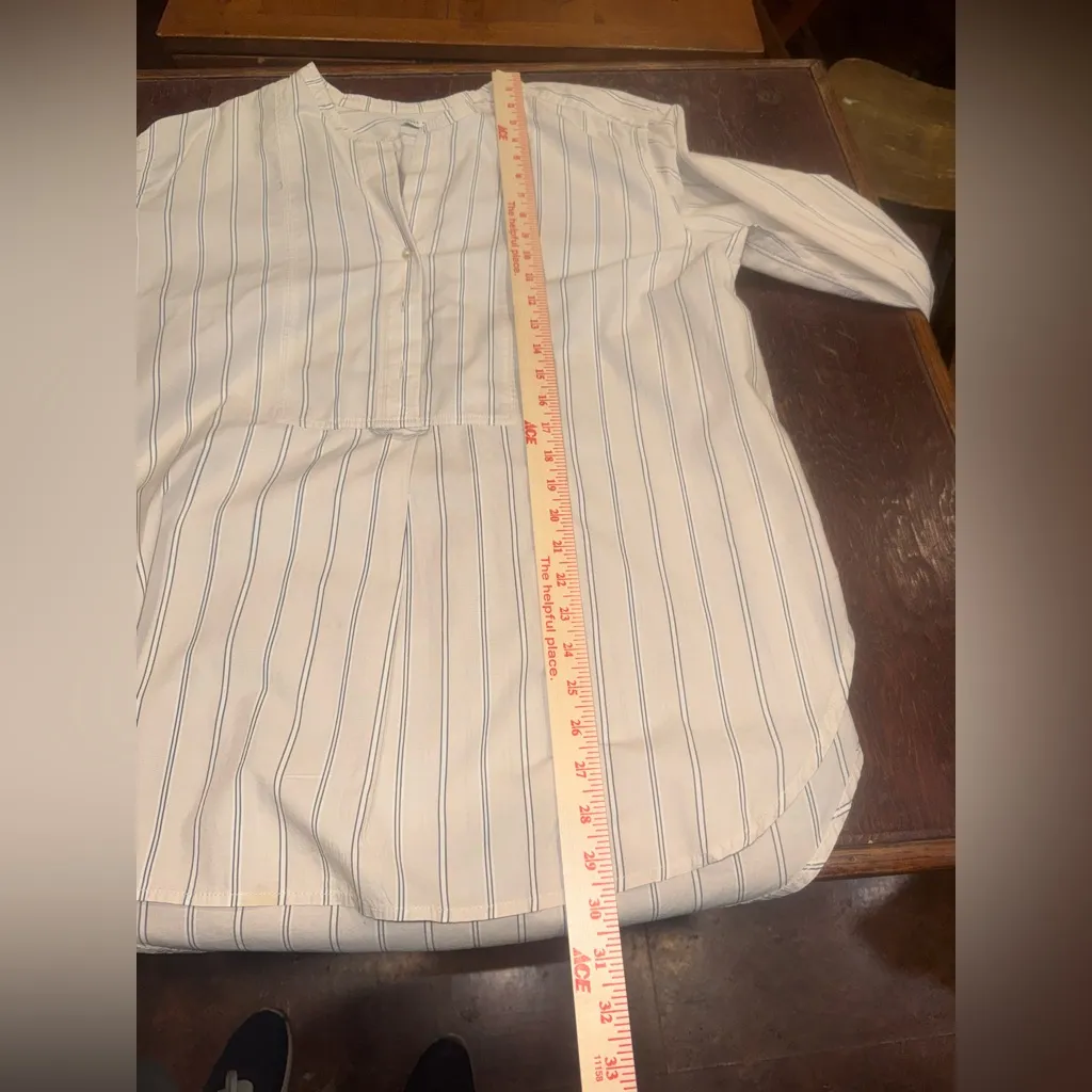 FREE ASSEMBLY Banded Collar striped shirt Size XL - Image 5