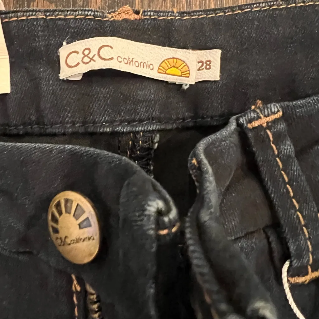 C&C California Women's Dark Wash Straight Leg Jeans - Image 3