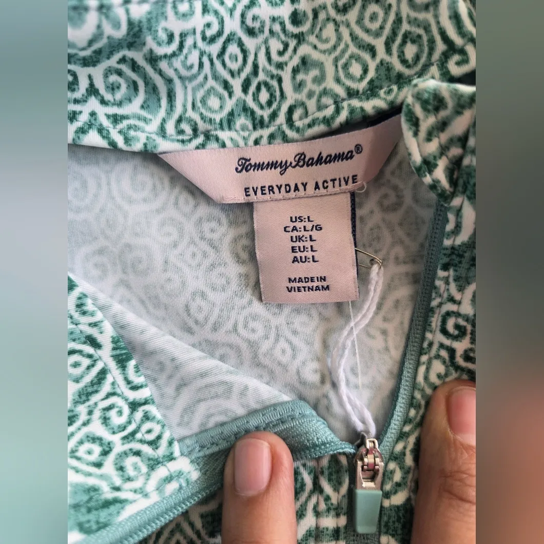 Tommy Bahamma Stylish green/white everyday active intricate patterns long sleeve - Image 8