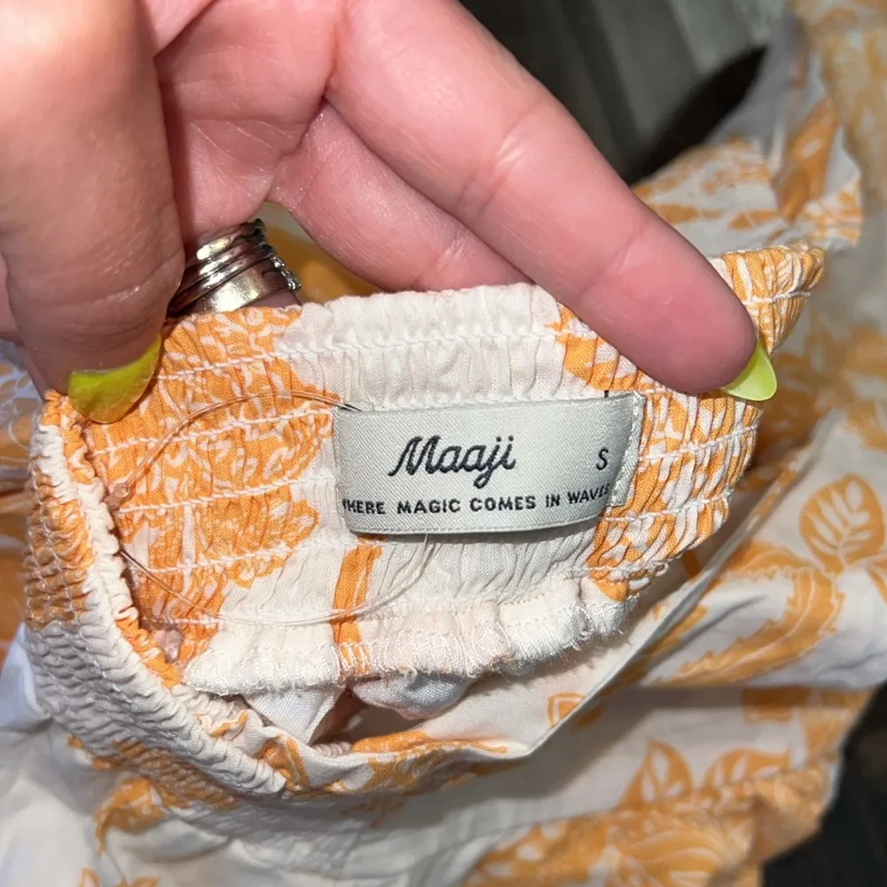 NWOT  Eliza Organic Cotton Woven Short Dress - Mehndi Hena - Image 5