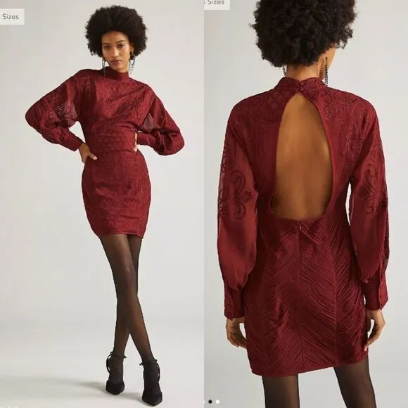 Anthropologie | Not So Serious by Pallavi Mohan Lace Mini Dress Plus Size 16W - Image 2